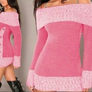 NWOT!!!  Off Shoulder Sweater Dress Mini